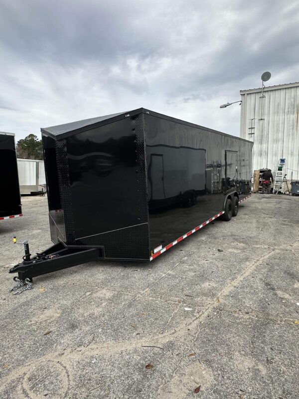 2025 8.5x28 Fast Cargo Enclosed Race Trailer Blackout Edition