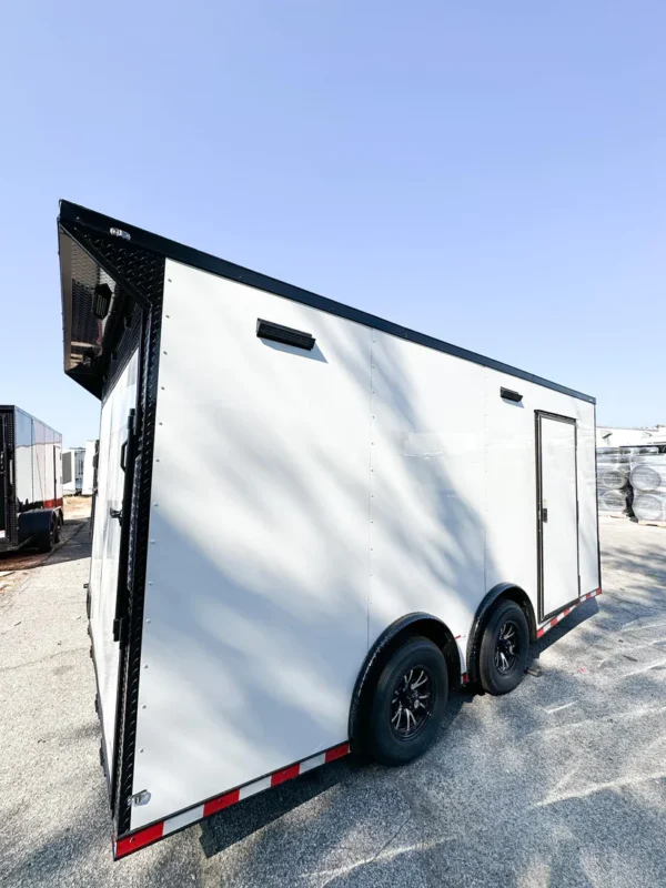 2025 8.5x16 Hook & Line Cargo Race Car Trailer Blackout Edition - Image 3