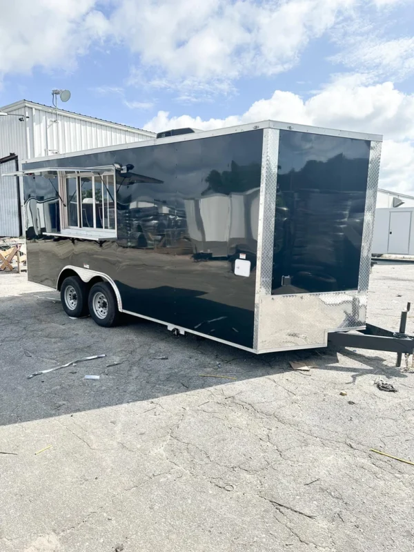 2025 8x18 Hook & Line Cargo Concession/Food Trailer