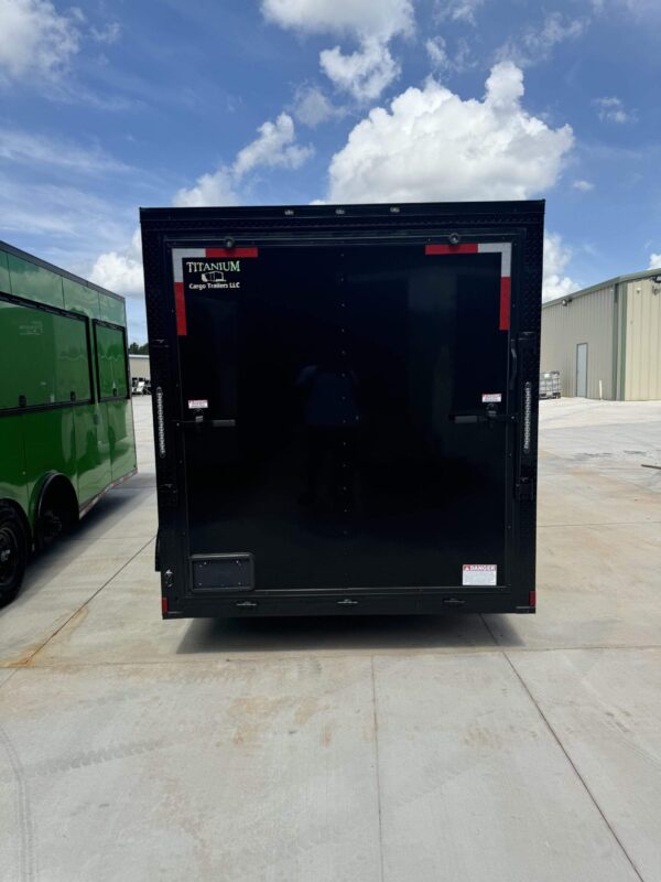 2025 7×14 Titanium Enclosed Trailer Blackout Package - Image 3