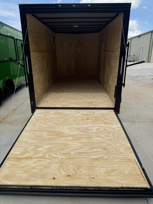 2025 7×14 Titanium Enclosed Trailer Blackout Package - Image 4