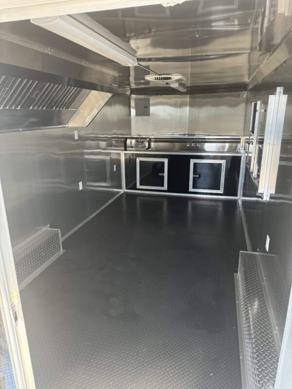 2025 8.5x24 Hook & Line Cargo Concession/Food Trailer with BBQ Patio - Image 3