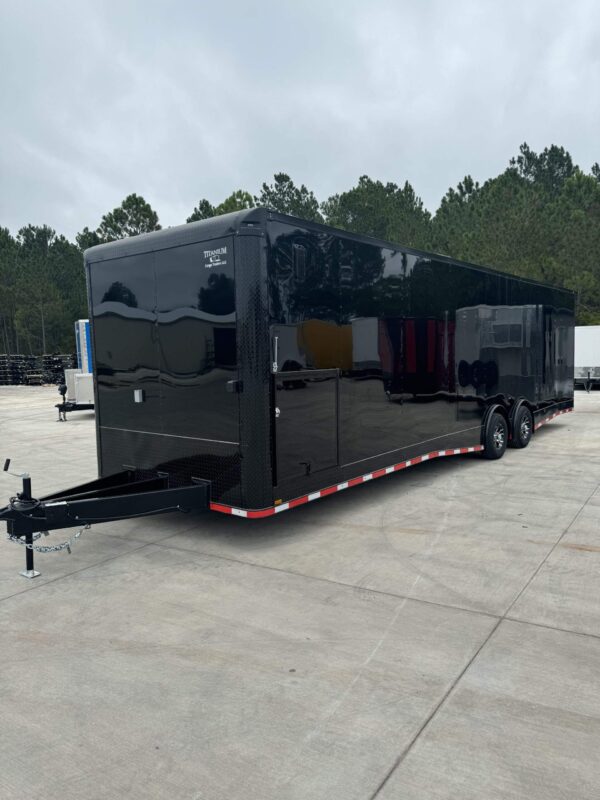 2025 8.5x32 Titanium Enclosed Race Trailer Blackout Edition