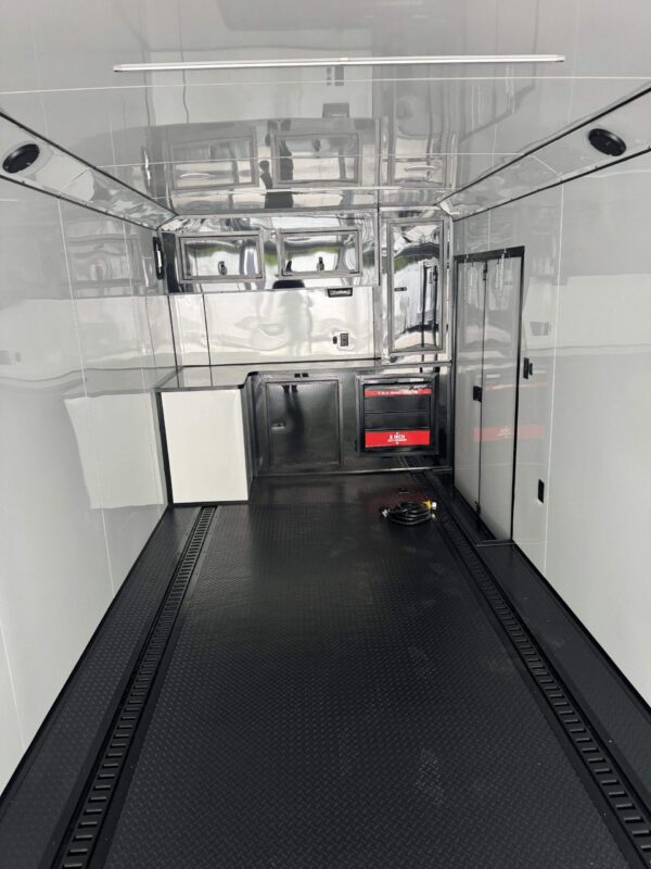 2025 8.5x32 Titanium Enclosed Race Trailer Blackout Edition - Image 4