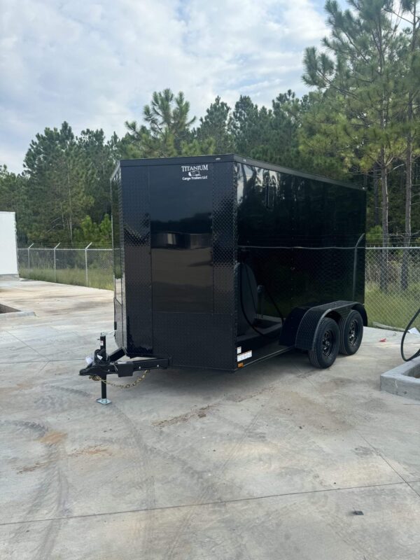 2025 6x12 Titanium Enclosed Trailer Blackout Edition