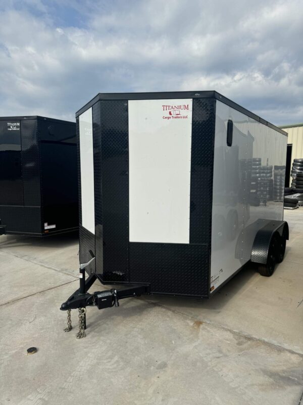 2025 7x14 Titanium Enclosed Trailer Blackout Edition