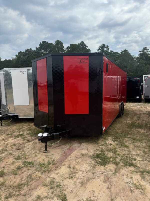 2025 8.5x24 Titanium Enclosed Trailer Blackout Edition