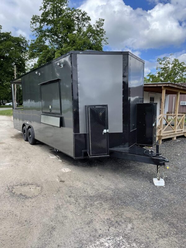 2025 8.5x24 Hook& Line Cargo Concession/Food Trailer with Grill Patio