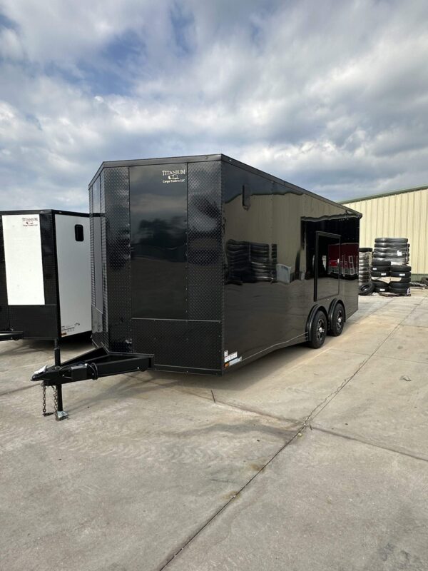 2025 8.5x20 Titanium Enclosed Car Hauler Blackout Edition