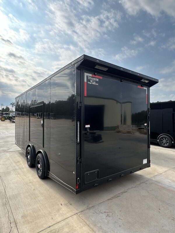 2025 8.5x20 Titanium Enclosed Car Hauler Blackout Edition - Image 5