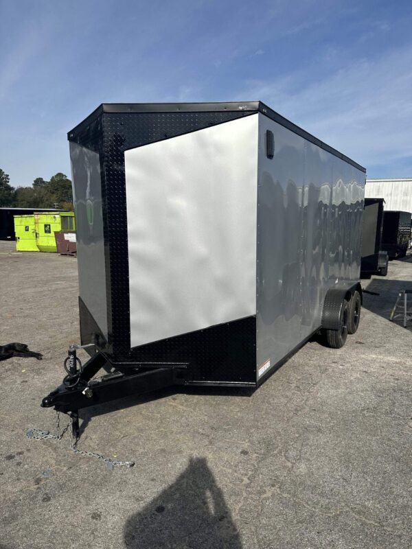 2025 7x16 Fast Cargo Enclosed Trailer Blackout Edition