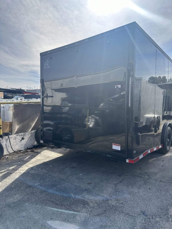 2025 8.5x24 Fast Cargo Enclosed Car Hauler Trailer Blackout Edition - Image 2