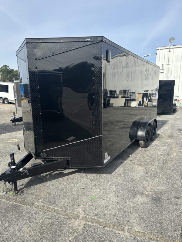 2025 7x16 Fast Cargo Enclosed Trailer Blackout Edition