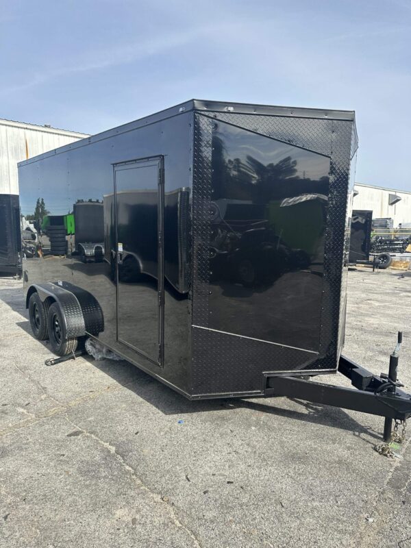 2025 7x16 Fast Cargo Enclosed Trailer Blackout Edition - Image 3