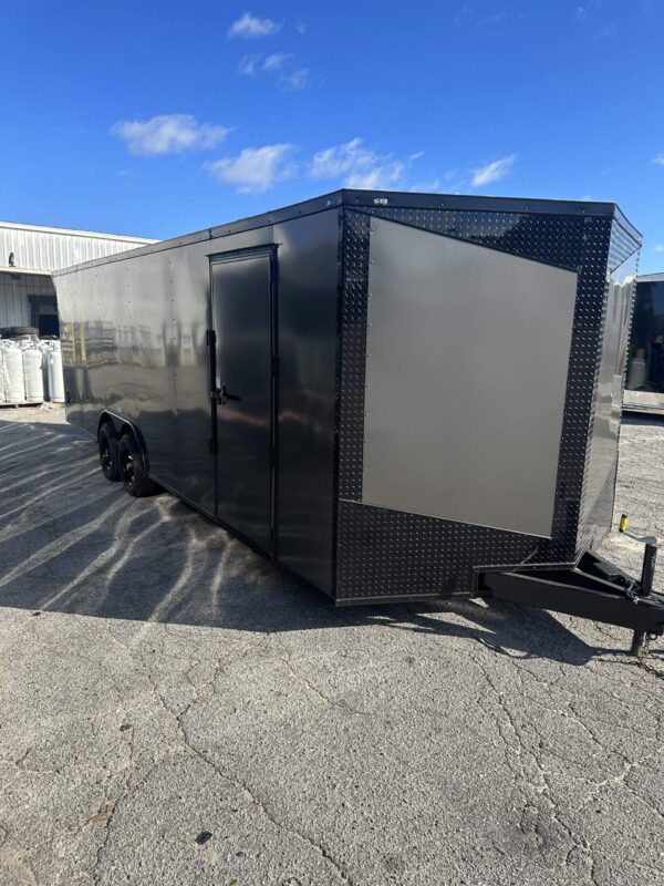 2025 8.5x24 Fast Cargo Enclosed Race Trailer Blackout Edition